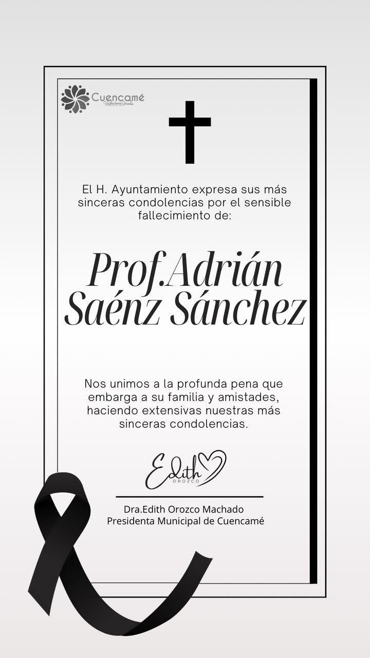 Nos solidarizamos con la familia por ésta irreparable pérdida, deseando que encuentren resig...