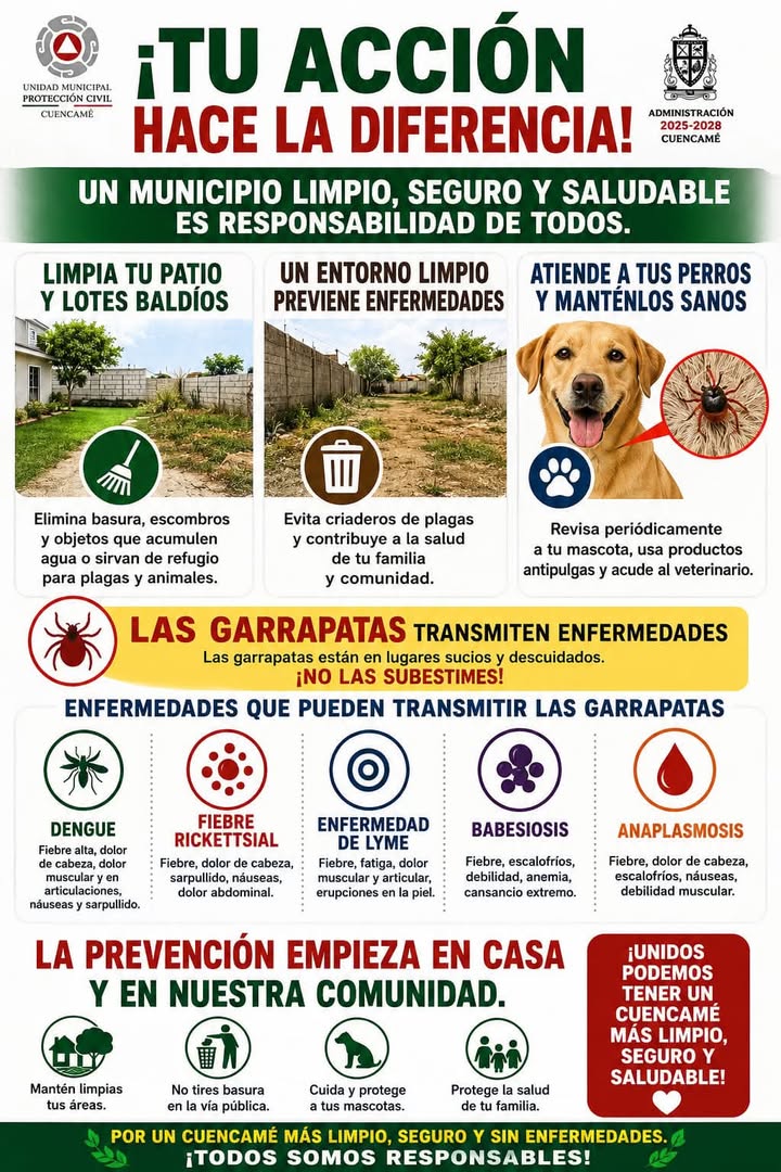𝐓𝐮 𝐚𝐜𝐜𝐢𝐨́𝐧 𝐡𝐚𝐜𝐞 𝐥𝐚 𝐝𝐢𝐟𝐞𝐫𝐞𝐧𝐜𝐢𝐚. 🐾🐶 Un entorno limpio previene enfermedades, unidos somos Gr...
