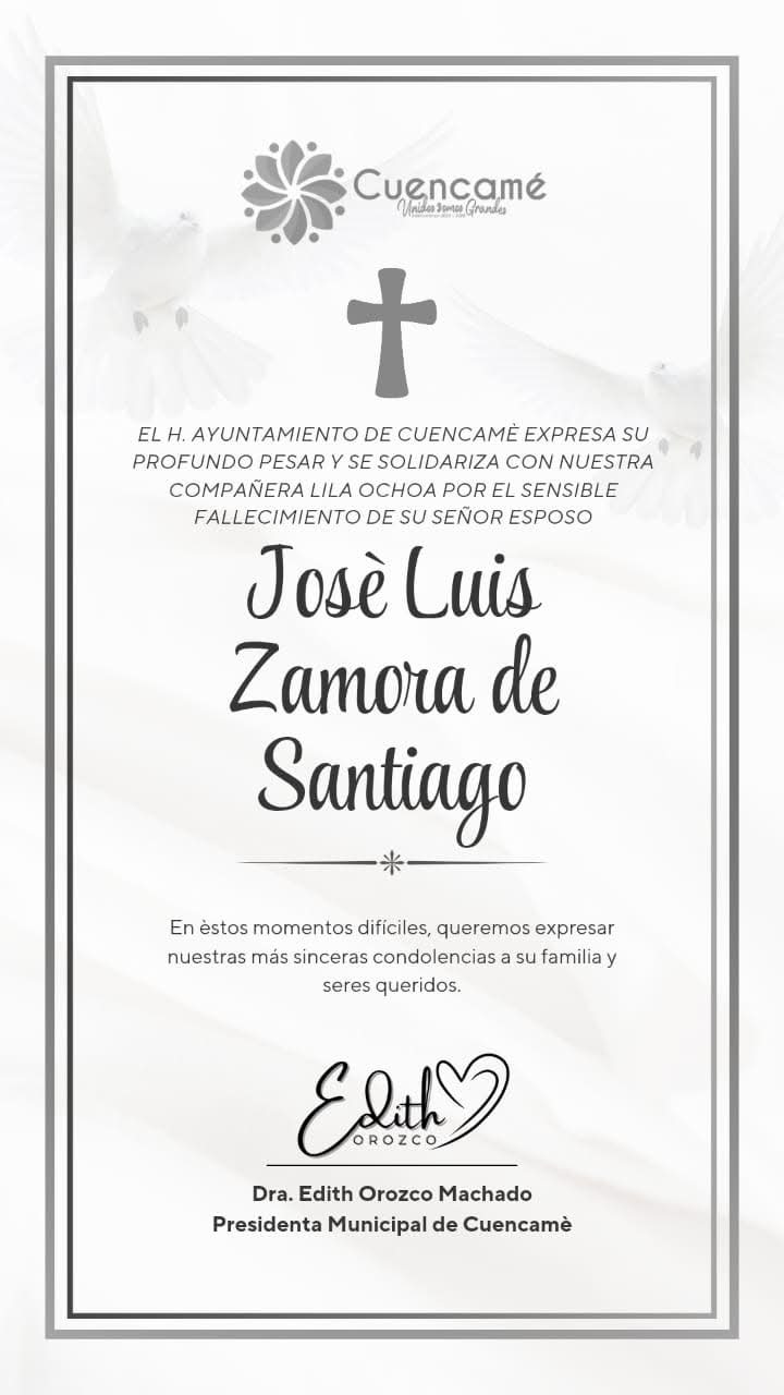 Enviamos nuestras más sinceras condolencias a familia y seres queridos 🕊️QEPD
